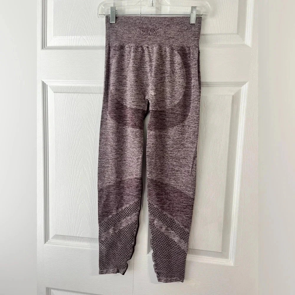 Victoria's Secret VS PINK Maroon High Waisted Seamless Leggings medium - Picture 4 of 7
